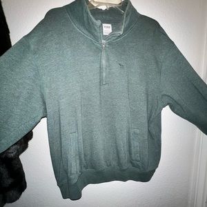 PINK - Hunter Green Sweater